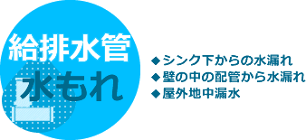 給排水管水漏れ